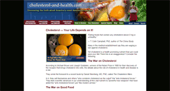 Desktop Screenshot of cholesterol-and-health.com