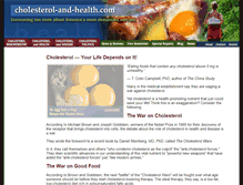 Tablet Screenshot of cholesterol-and-health.com